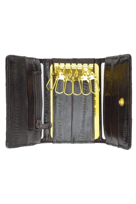 Eel Skin Soft Leather Key Case Wallet E 312 