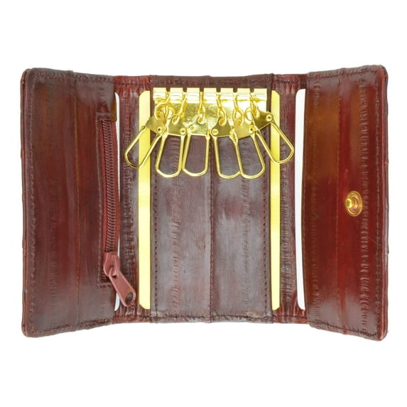 Eel Skin Soft Leather Key Case Wallet E 312 