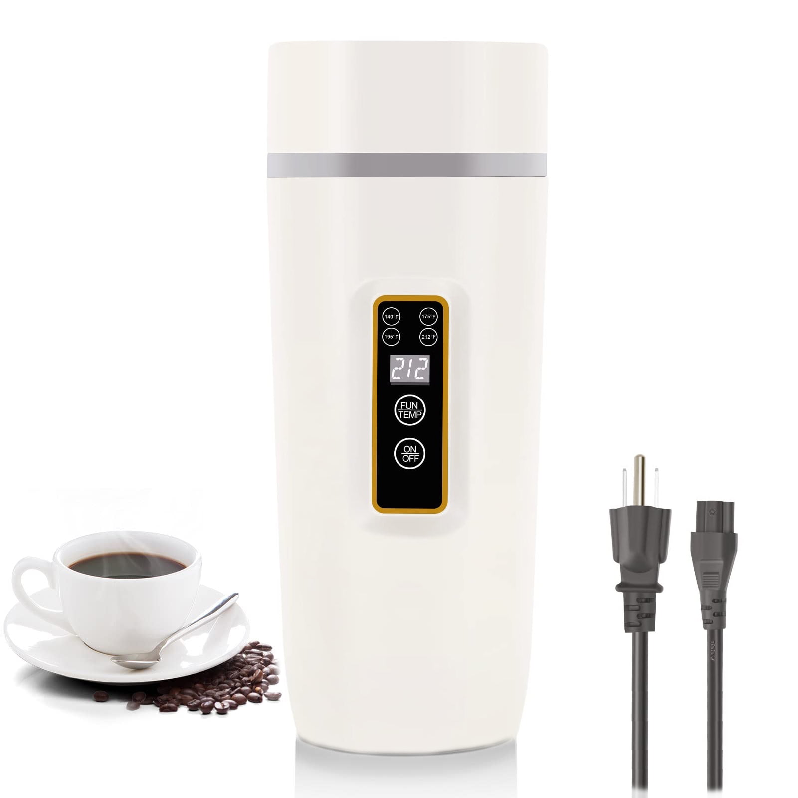 BeforeyaynTravel Electric Kettle Portable Small Mini Tea Coffee Kettle  Water Boiler, 350ml Water Heater With 4 Temperature Control,304 Stainless  Steel 