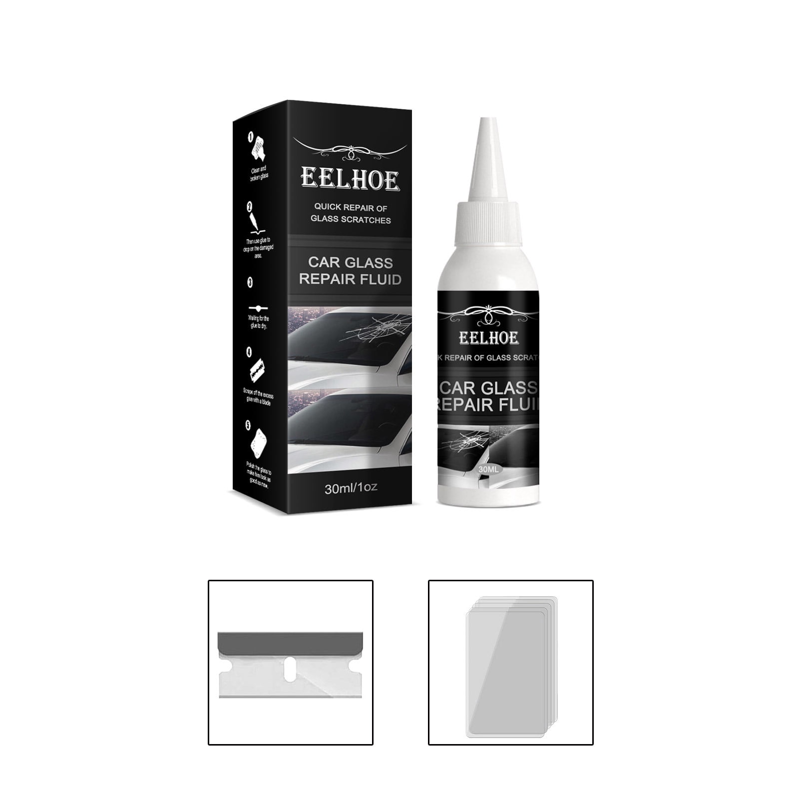 Eelhoe Car Glass Repair Glue Windshield Repair Crack Adhesive Repair