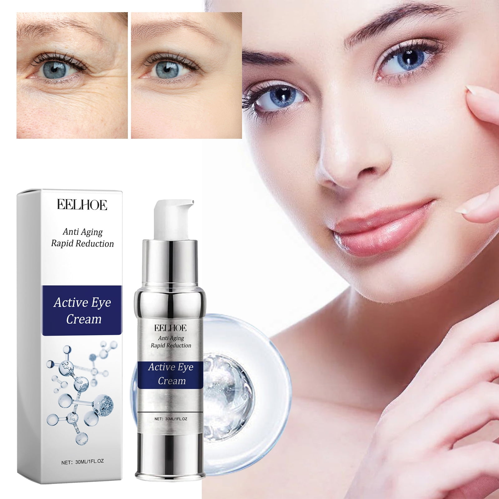 Eelhoe Fading Wrinkle Firming Eye Cream Repair Eye Bags Dark Circles