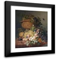 thumbnail image 1 of Eelke Jelles Eelkema 12x14 Black Modern Framed Museum Art Print Titled - Still Life with Flowers and Fruit (1824), 1 of 5