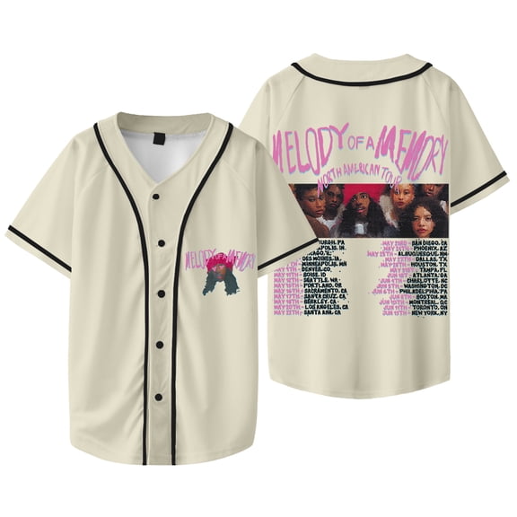 Eem Triplin Melody Of A Memory Tour 2025 Merch Baseball Jacket Tee Unisex HipHop Short Sleeve Shirts