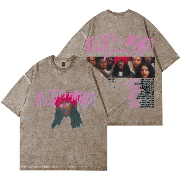 Eem Triplin Melody Of A Memory Tour 2025 Merch Wash T-Shirts Unisex HipHop Cotton Short Sleeve Tee