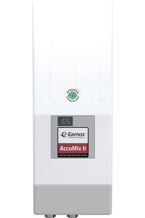 Accumix II Thermostatic Electric Tankless Water Heater W/Integrated Mixing Valve, 3.5kw 120v