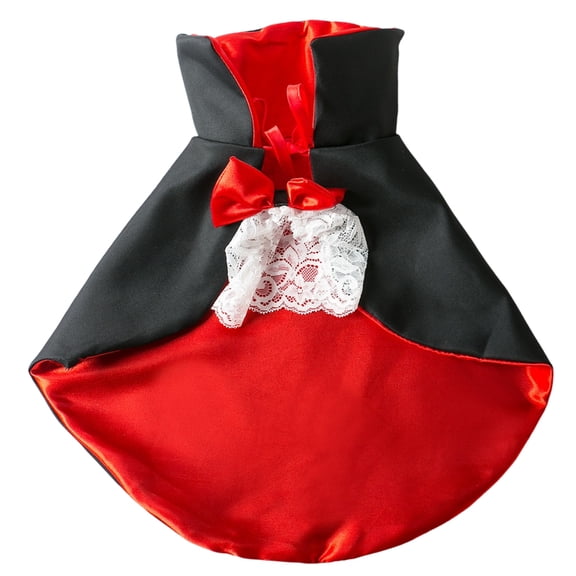Eerie Fun Pet Wear Vampires Cloak Delicate Pet Cloak Tape with Theme Comfortable Vampires Cloak