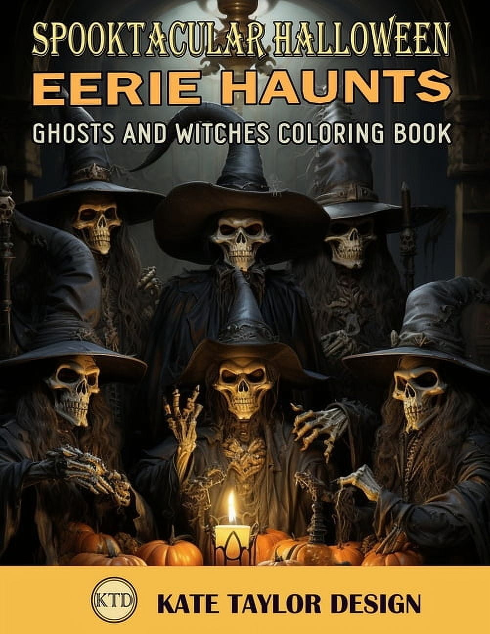 Eerie Haunts Ghosts and Witches Coloring Book Venture into the Realm