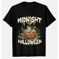 Eerie Midnight Halloween Pumpkin Candle Graphic T-Shirt - Walmart.com
