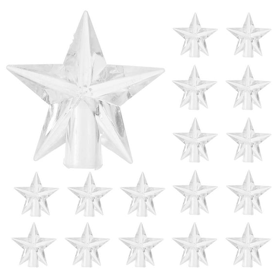 100pcs Star Shaped Lamp Cover for String Lights Decorations Transparent Plastic Housewarming Gift