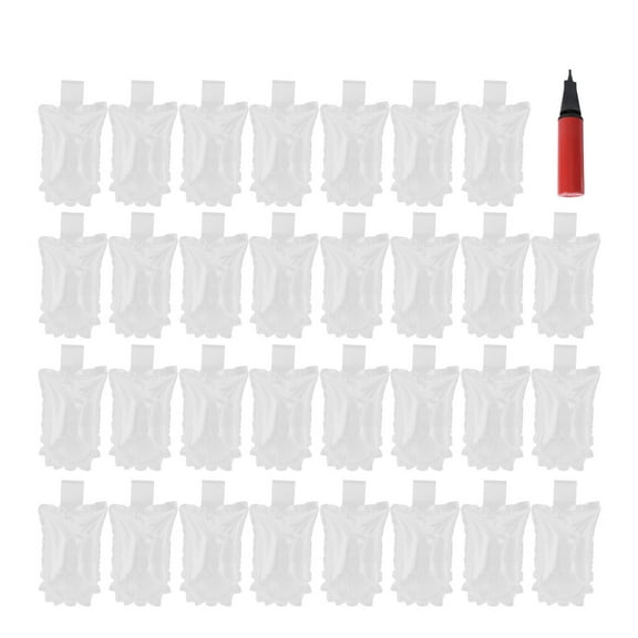 100pcs Transparent Buffer Bag Inflatable Air Packaging Semicircular