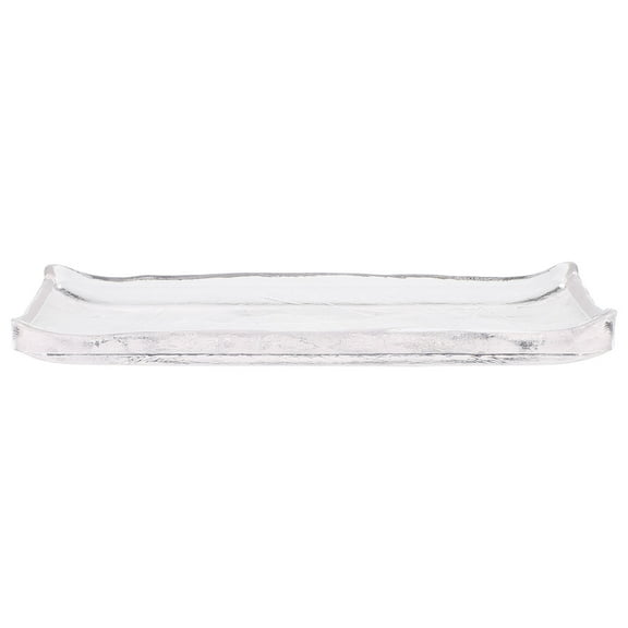 Eeristq 1Pc Transparent Glass Food Serving Plate Japanese Food Tray Oblong Plate