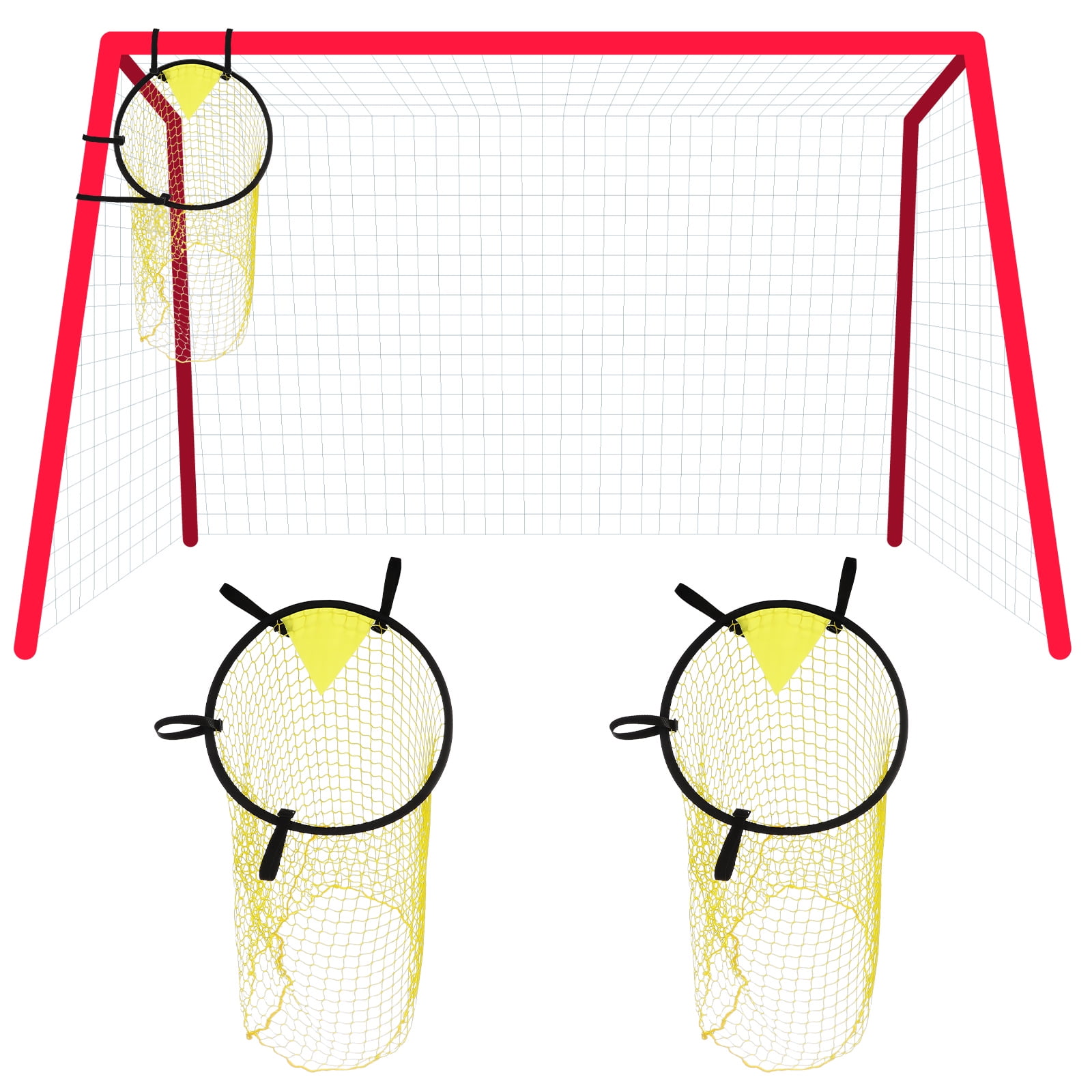Eeristq 2 Pcs Top Bins Football Targets Soccer Goal Soccer Football Goal Net Soccer Training Practice