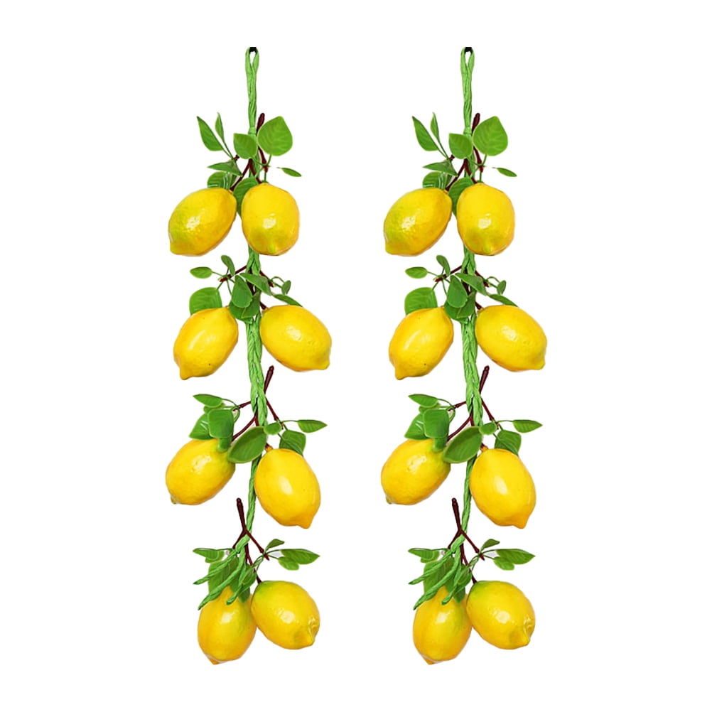 Eeristq 2 grow bunches of artificial string lemon vine garland hanging ...