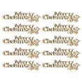 thumbnail image 1 of Masteelf Merry Christmas Wood Cutouts: 20pcs Unfinished Merry Christmas Wooden Letter Slices For Wood Words Diy Crafts Scrapbooking And Holiday Decorations, 1 of 10