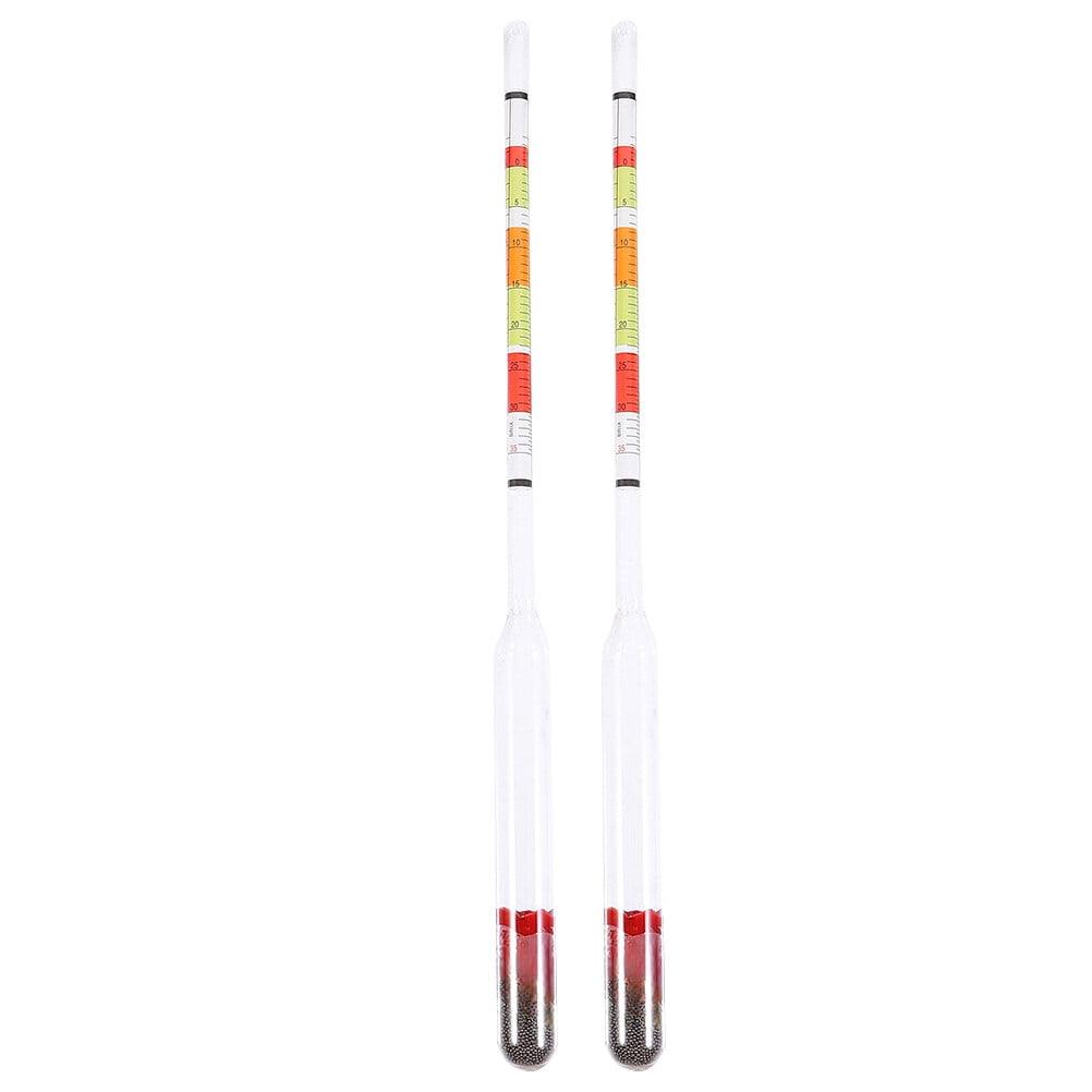 10-Pack Glass Hydrometers For Brewing, Wine, Mead, & Maple Syrup - Sugar & Alcohol Testing
