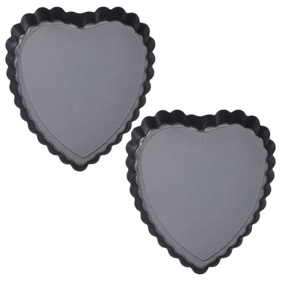 Eeristq 2-Pack Heart Shape Non-Stick Pie Baking Pans Oven Tray Pancake Bakeware Set Kitchen Bake Pans