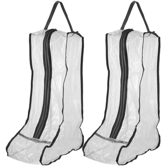 Eeristq 2pcs Clear Boots Organizers Reusable Shoe Storage Pouches Multi-purpose Storage Bags