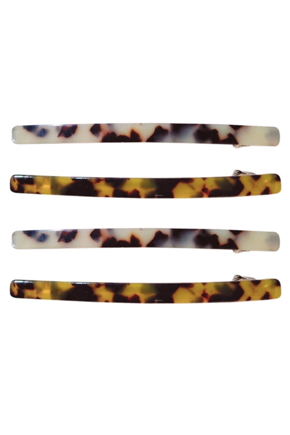 4PCS Leopard Pattern Barrettes Women Hair Clips Bobby Pin Hair Accessories
