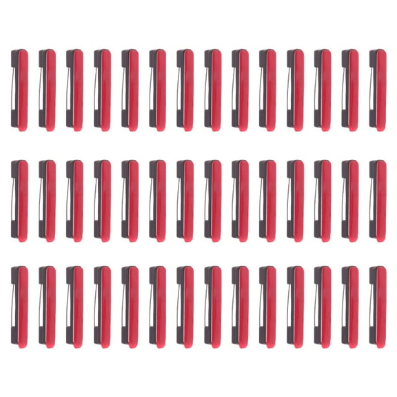 Toddmomy 60Pcs Rectangle Self-Adhesive Safety Pin for Office Work and School Name Tags