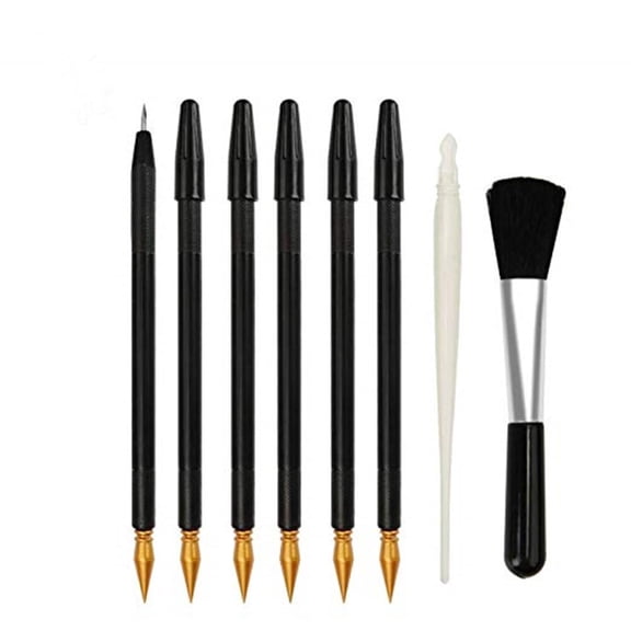 Eeristq 8PCS Special Tools Creative Scratch Painting Scratch Small Scraper Detail Repair Pens