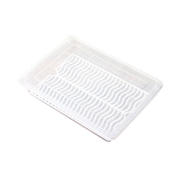 Eeristq Refrigerator Storage Box Rectangular Preservation Box Vegetable Meat Fruit Crisper Food Sealing Storage Box (Size L)