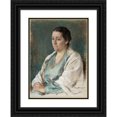 thumbnail image 1 of Eero Järnefelt 14x18 Black Ornate Wood Framed Double Matted Museum Art Print Titled - Esther Sihtola (1934), 1 of 5