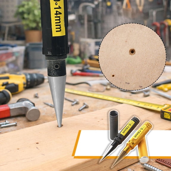 Eespoir 0-14mm Manual Model Reamer, Hand Tool for Hole Enlargement, Precision Drilling Tool, for DIY, Woodworking, Metalworking, Workshop, Sturdy Construction(A)