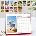 thumbnail image 1 of Eespoir 2026 Pet Lovers Calendar, 12 Monthly Human Friend Photos, Ideal Gift for Furry Family, Personalized Calendar for Home and Office(Red), 1 of 8