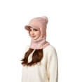 thumbnail image 1 of Eespoir 3 In 1 Knitting Hat With Scarf And Mask, Fleece Lined Balaclava, Winter Face Cover Hood, For Skiing, Snowboarding, Motorcycling, Cold Weather Outdoor Work(E), 1 of 7