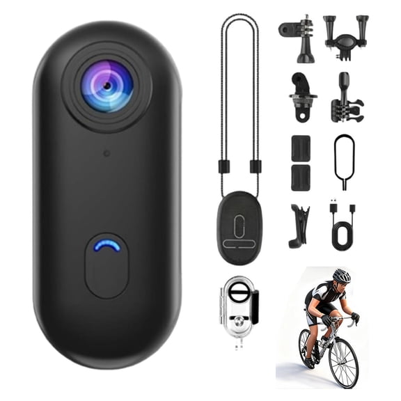 Eespoir 4K Thumb Motion Camera WiFi Riding Recorder, Motorcycle Helmet Dash Cam Diving Camcorder, Mini Wearable Pocket Action Video Cam