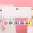 thumbnail image 1 of Eespoir 5 Pairs Of Women's Earrings, 10pcs Heart-shaped Earring Set, Dainty Stud Earrings Collection, For Gift For Her, Birthday, Anniversary, Valentine's Day, Travel Set, 1 of 6