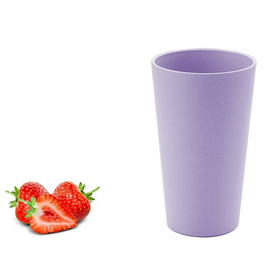 Eespoir 500ml Cup Mouthwash Cup, Household Brushing Cup Milk Cup, Multipurpose Drinkware for Bathroom, Kitchen Use, Sturdy Material(Purple)