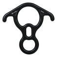 thumbnail image 1 of Eespoir 50KN Rescue Rappel Device, Alloy Bent-ear Descender, Large Belaying and Rappelling Gear Belay Device, For Climbing Rappelling Peak Rescue, Black, 1 of 5