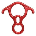 thumbnail image 1 of Eespoir 50KN Rescue Rappel Device, Alloy Bent-ear Descender, Large Belaying and Rappelling Gear Belay Device, For Climbing Rappelling Peak Rescue, Red, 1 of 5