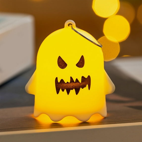 Eespoir 6 Pack LED Halloween Lantern Light, Halloween Cute Spooky Friendly Ghost, For Home Table Shelf Decoration Halloween Party Decorations
