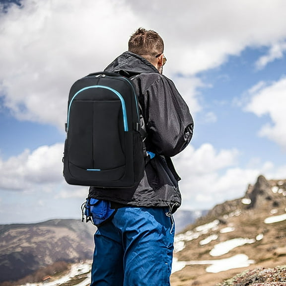 Eespoir Backpack Outdoor Backpack, Fashion Student Backpack, Large Capacity Daypack for Hiking, Travel, Work, Laptop Carry, Everyday Use(Blue)