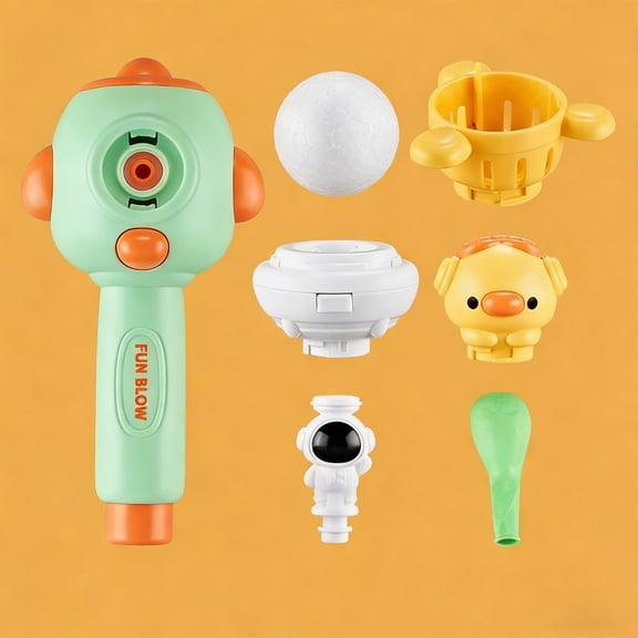 Eespoir Blowing Music Children Blowing Toy, Air Floating Ball Exercise Game, Sensory Integration Training Toys, for Breathing Exercise, Interactive Play, Party(Green)