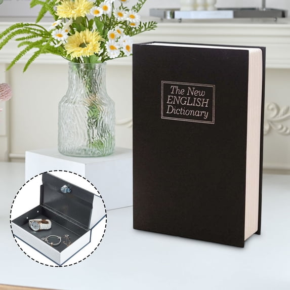 Eespoir A Book Safe, Disguised as a Hidden Storage Cabinet for Books, Secret Compartment for Valuables, Home Security, Decorative Book, Diversion Safe(A)