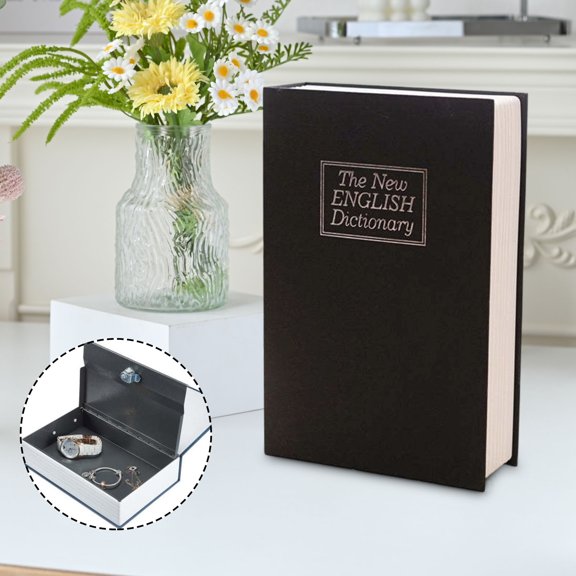 Eespoir A Book Safe, Disguised as a Hidden Storage Cabinet for Books, Secret Compartment for Valuables, Home Security, Decorative Book, Diversion Safe(A)