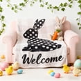 thumbnail image 1 of Eespoir Bunny Print Easter Blanket, Stuffed Cozy Throw For Sofa Bed, Spring Holiday Decor Blanket, Living Room Accent, Gift For Her, Warm, Washable(C), 1 of 6