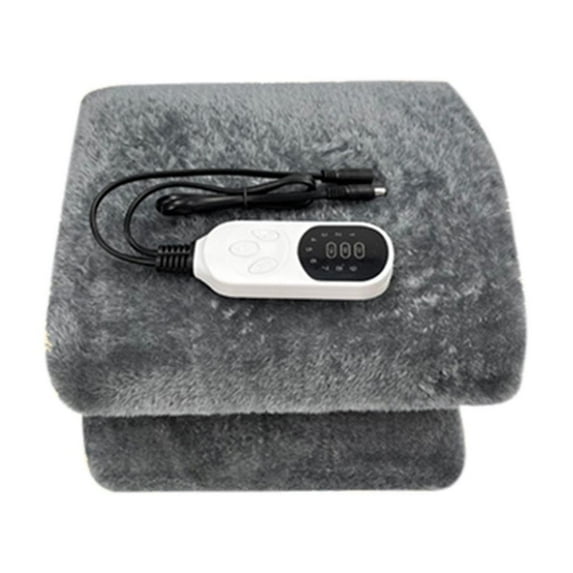 Eespoir Car Heating Blanket, 12V Flannel Electric Car Blanket, Car Knee Pads, Office Covers Legs Camping Heating Blanket, for Winter Road Trip, Office, Camping, RV