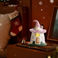 thumbnail image 1 of Eespoir Ceramic Christmas Magics House, Desktop Household Ornaments, Miniature House Decor, For Christmas Gifts Scene Layout Props(Purple), 1 of 7