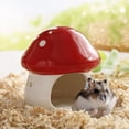 thumbnail image 1 of Eespoir Ceramic Hamster Hideout, Hamster Ceramic To Hideout Scenic Mushrooms, Small Animal Houses & Habitats for Mice, Gerbils, Lemmings, 1 of 7