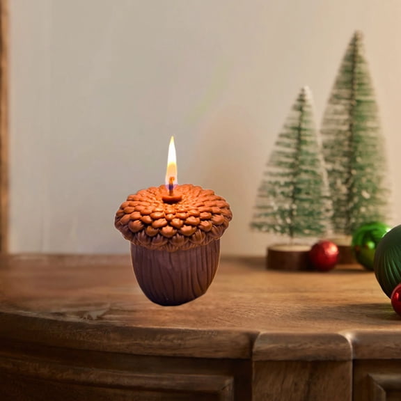 Eespoir Christmas Pines Scented Candle, Celebration Decoration Home Fragrance, Desktop Create Ambiance with Gifts, Holiday Atmosphere Setter(A)