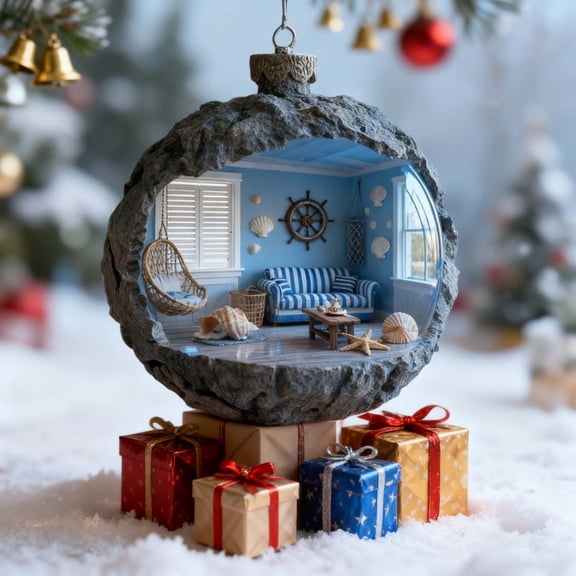 Eespoir Christmas Tree Home Decoration, Acrylic Pendant for Holiday Display, Seasonal Ornament, Tree Trimming, Festive Setup, Wall Hanging, Tabletop Decor