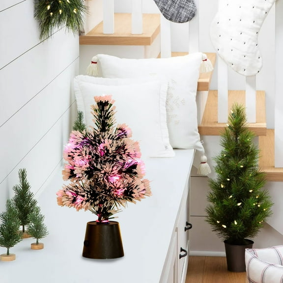 Eespoir Colorful Fiber Optics Luminous Christmas Tree, Christmas Trees with Lights, Christmas Table Centerpieces Parties Supplies, for Home Shopping Mall Hotel Window Decor