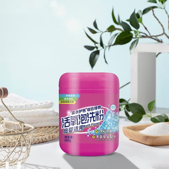 Eespoir Concentrated Strong Stain Remover Powder For Clothes, Laundry Detergent Booster Powder, Safe On Fabrics Stain Fighter For Milk Sweat Oil Fruit, 500g