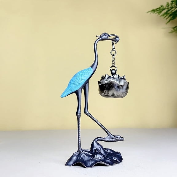 Eespoir CraneCrane Decorations And Aromatic Aromatherapy, Crane Figurine Home Decor, Scented Bird Ornament, for Shelf, Mantel, Living Room, Relaxing Ambiance, Gift Idea