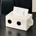 thumbnail image 1 of Eespoir Creatives Eyes Tissue Box, Rectangular Paper Towel Box, Table Paper Towel Box, for Table Car Office Desktop Storage, White, 1 of 6