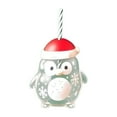 thumbnail image 1 of Eespoir Cute Snowman Straw Glass Cup, Holiday Drinkware, Snowman Theme Cup, For Home Use Parties, Festive Design(A), 1 of 1